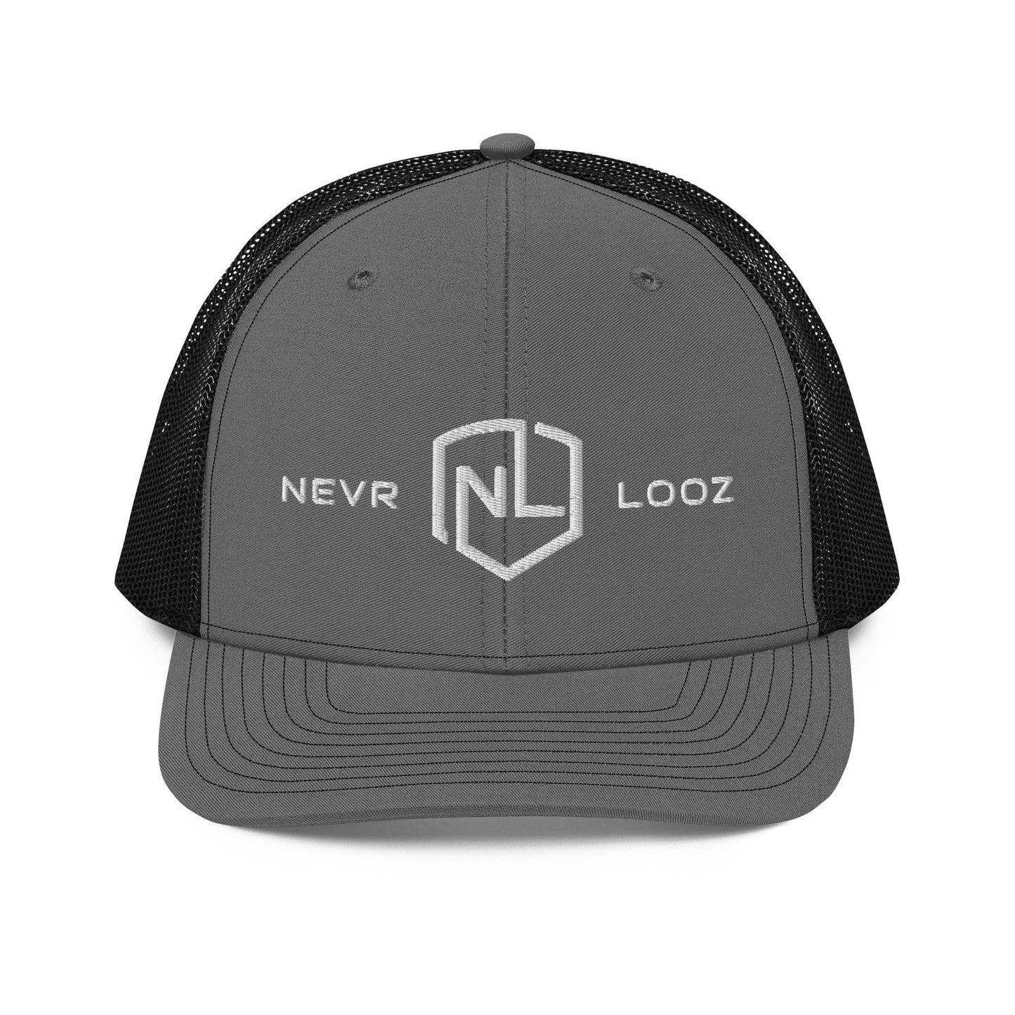 Snapback trucker cap front Charcoal black