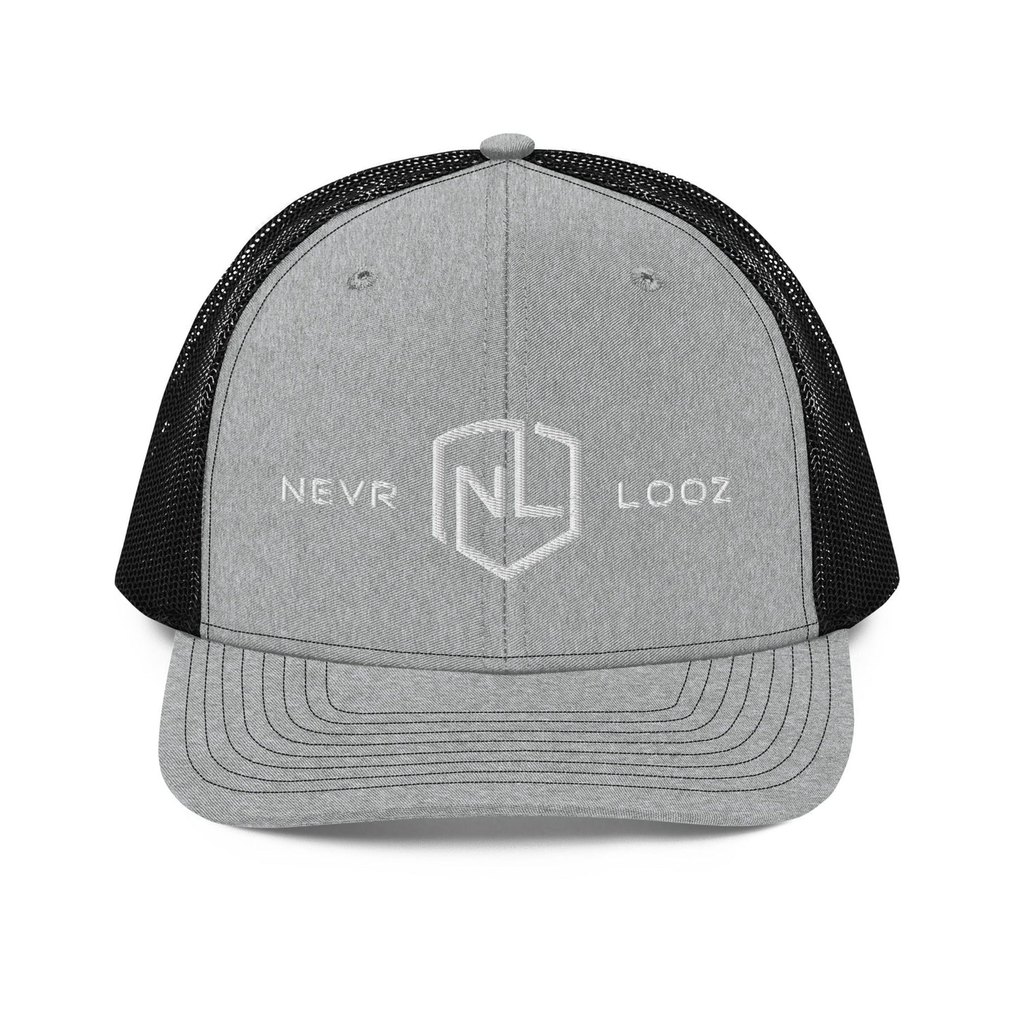 Heather Grey Black Snapback Trucker Cap