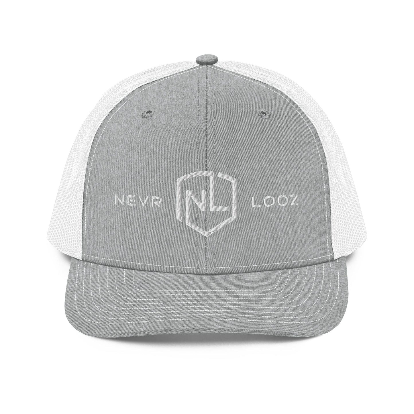 Heather Grey White Snapback Trucker Cap