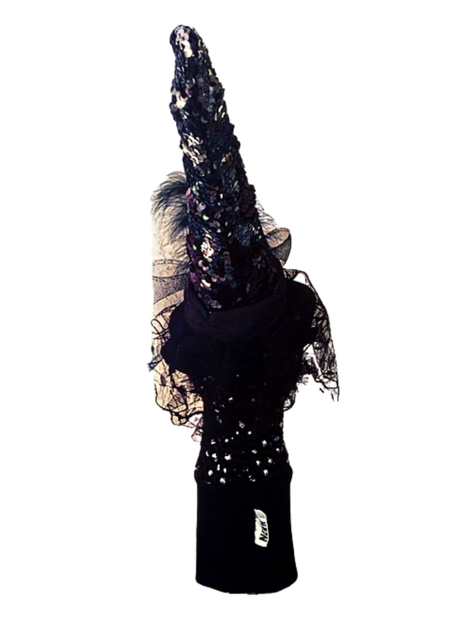 Head Cover (Halloween) - Black w Silver Speckles