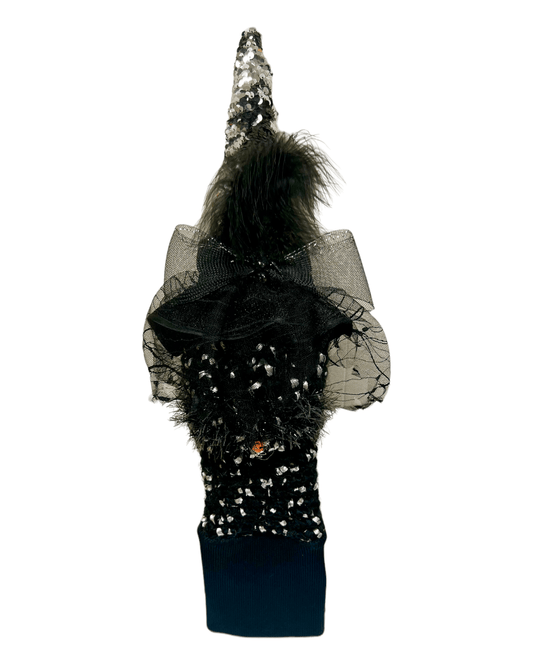 Head Cover (Halloween) - Black w Silver Speckles