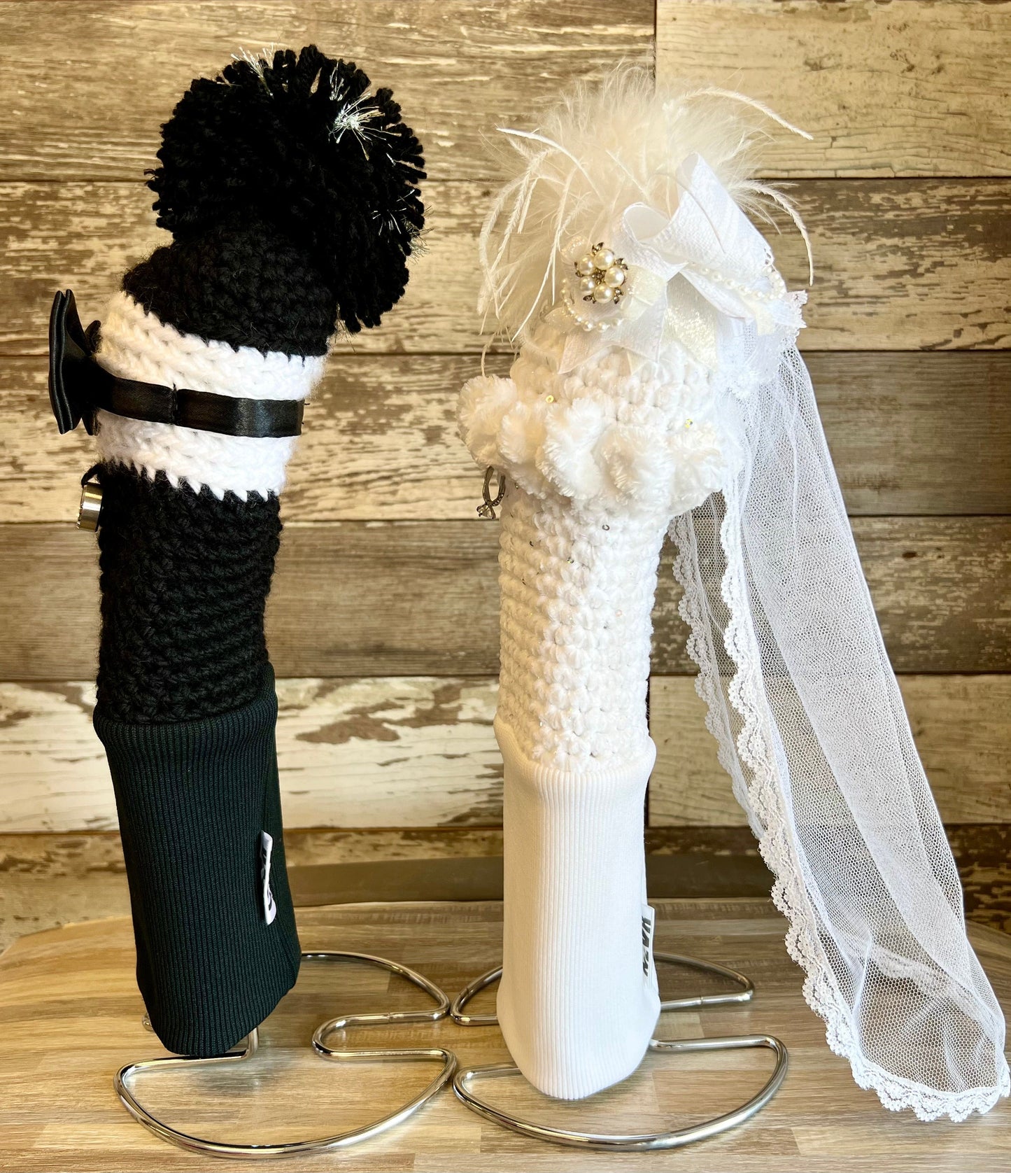 Head Cover Set (Bride and Groom) - I Do, I Do, I Do