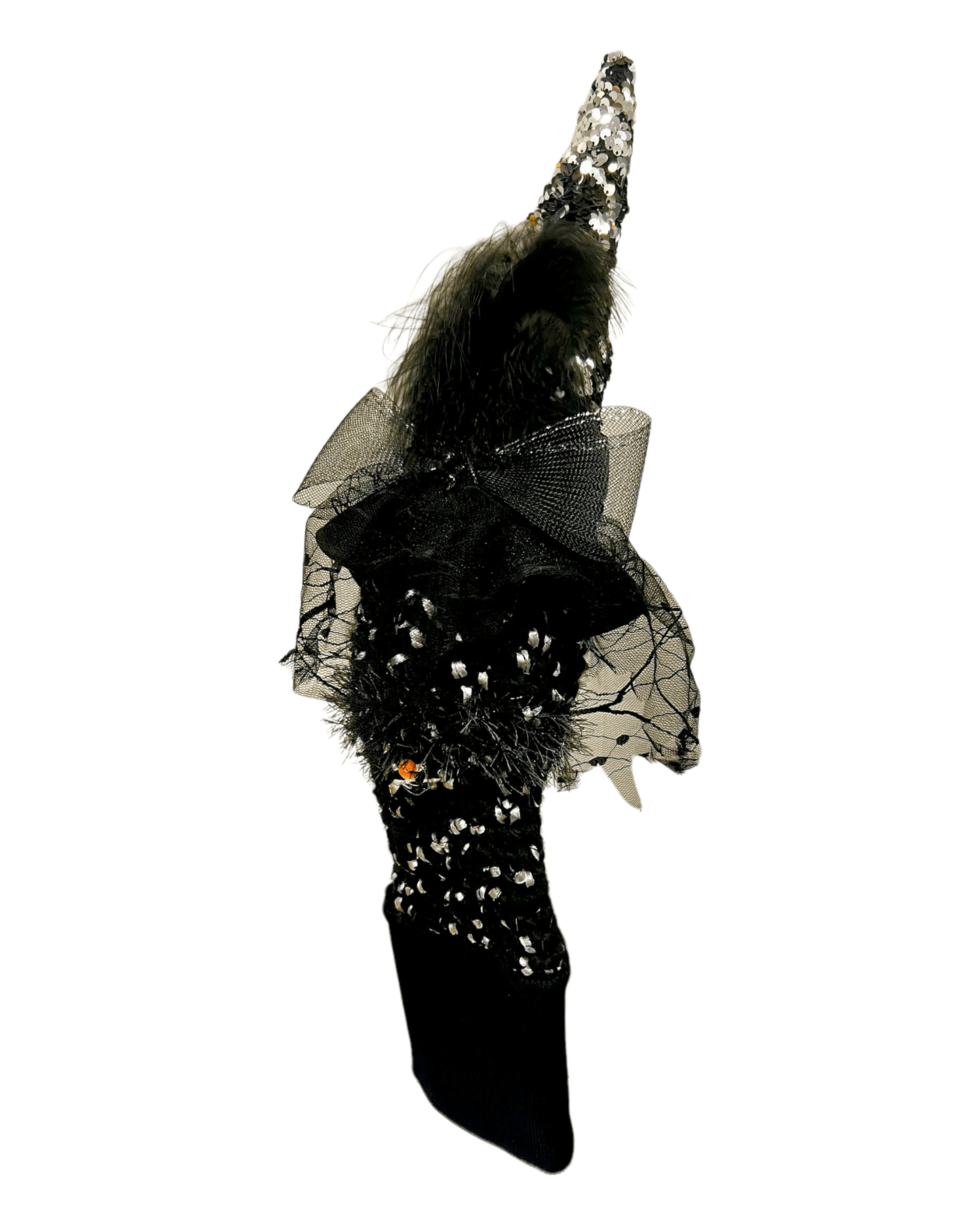 Head Cover (Halloween) - Black w Silver Speckles