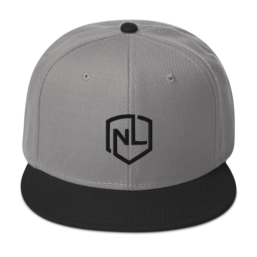 Black Gray Snapback Hat