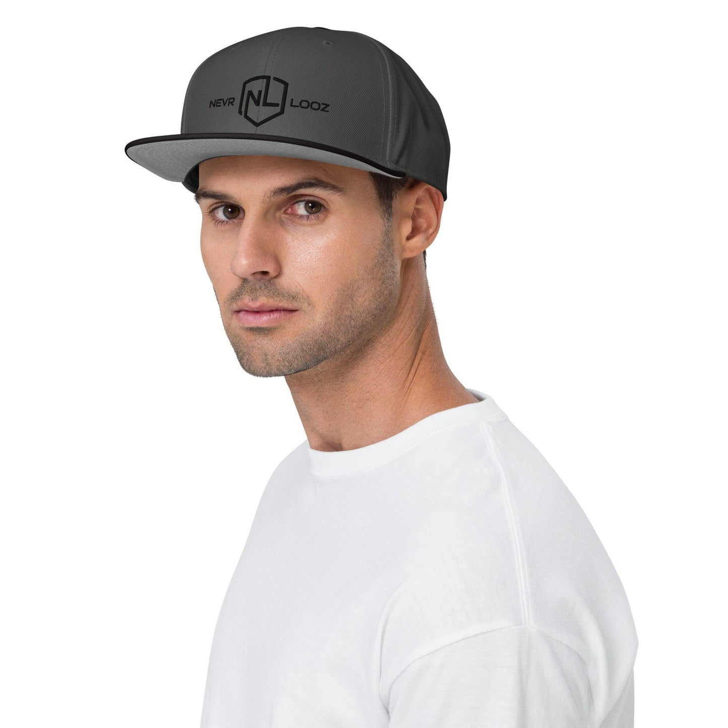 NL Straight Logo Snapback Hat
